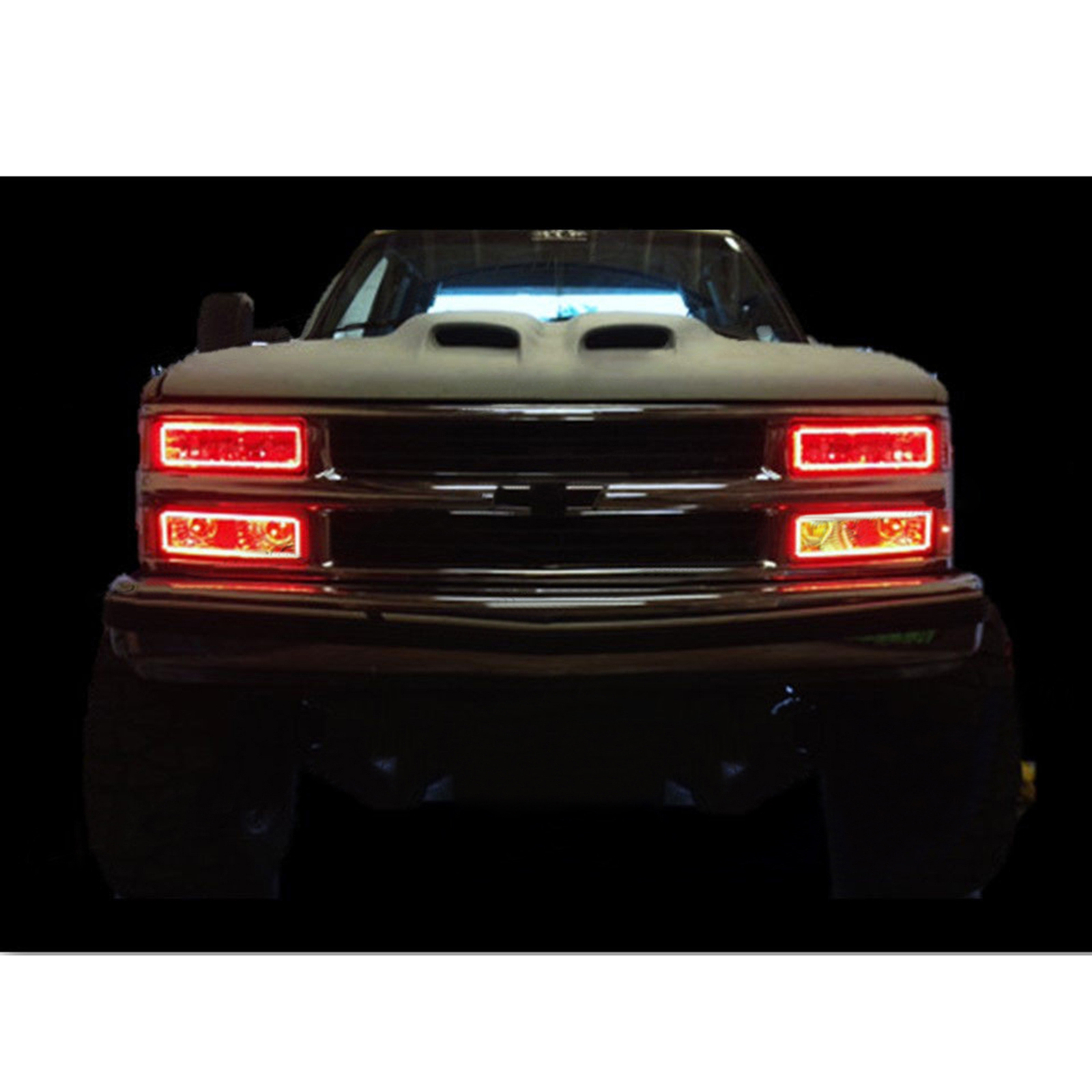 03 06 Chevy Silverado Truck Multi Color Changing LED RGB Headlight Halo