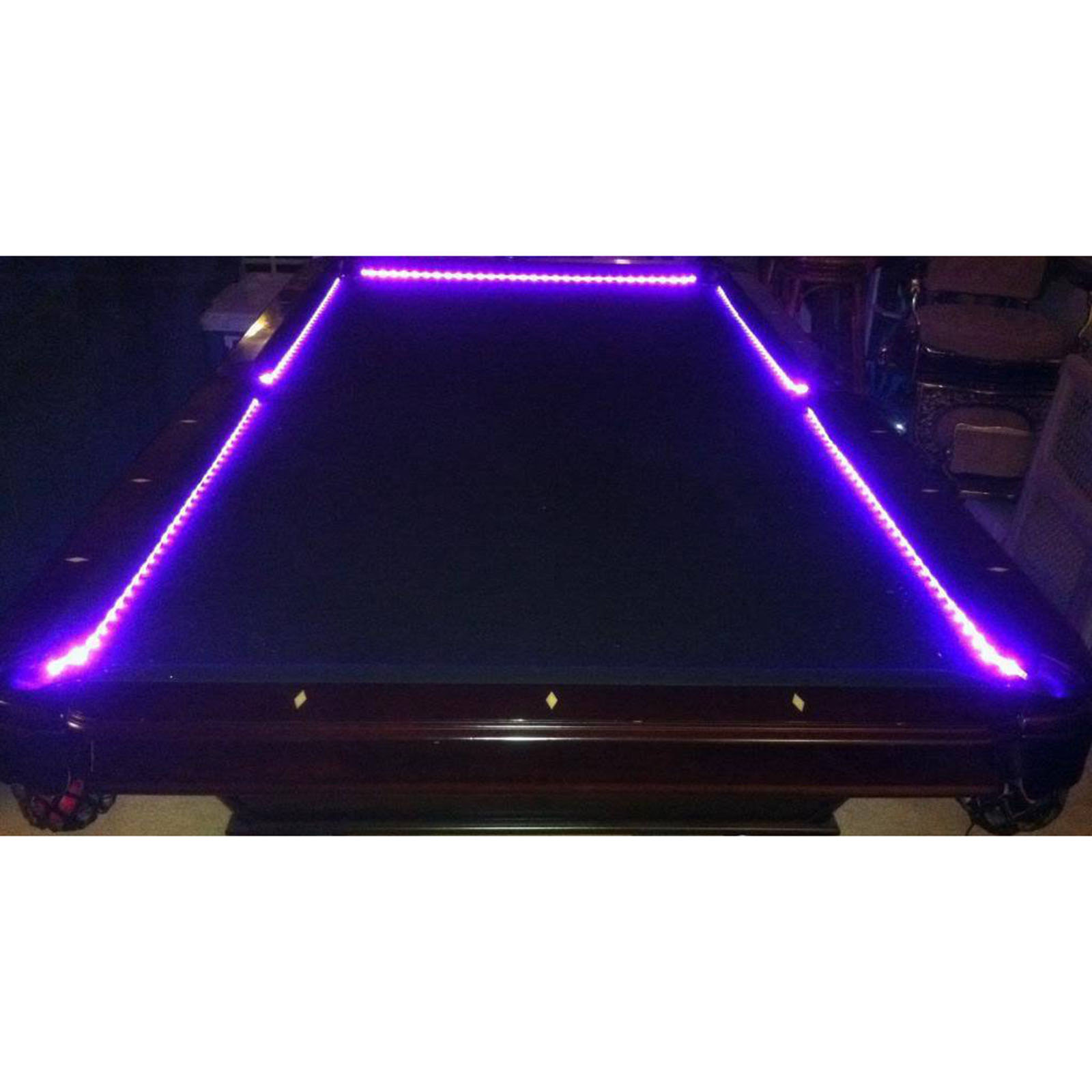 Bar Billiard Pool Table Bumper LED RGB Color Changing Lights Remote