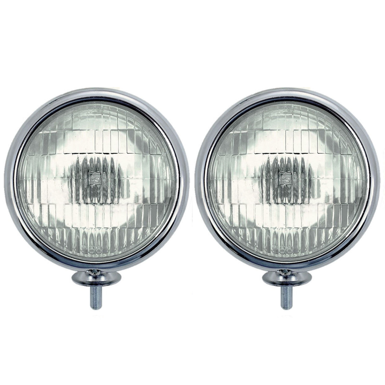 chrome-vintage-clear-5-fog-light-housing-halogen-h3-bulb-glass-lens