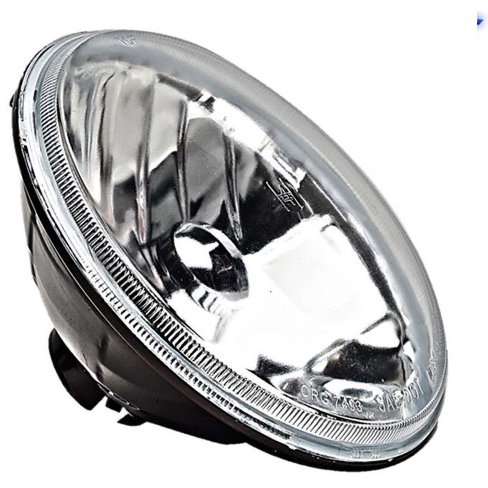 Motorcycle 7" Crystal Clear Headlight 12V 90/10W H4 Halogen Light Bulb