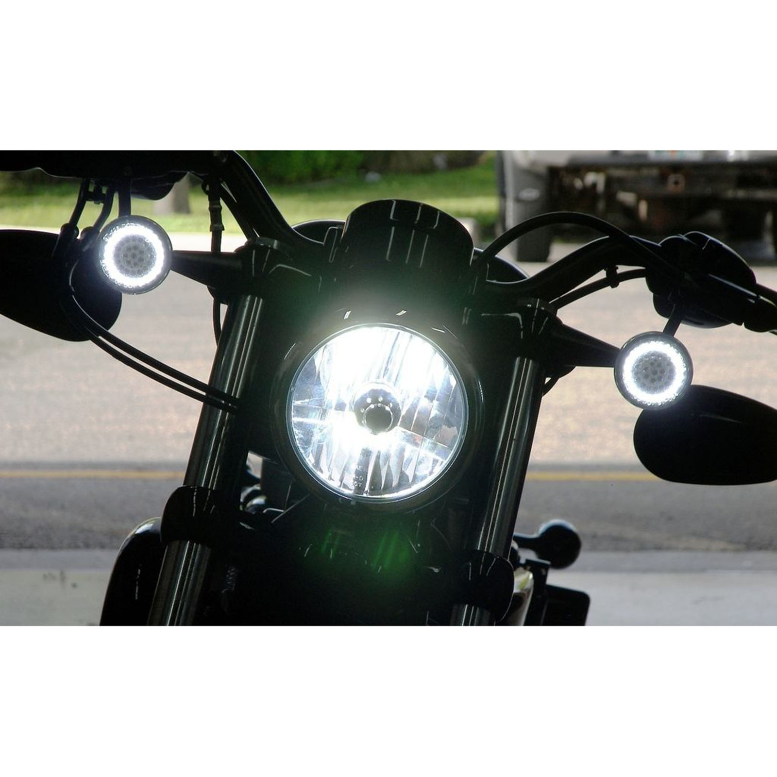 6K 4000Lm H4 LED White Hi/Low BiXenon HID Headlight Motorcycle Light